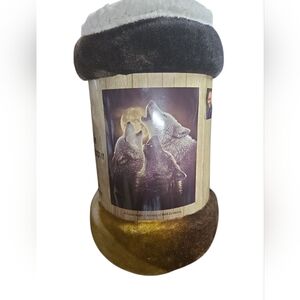 Wolf Print Plush Blanket 50x60